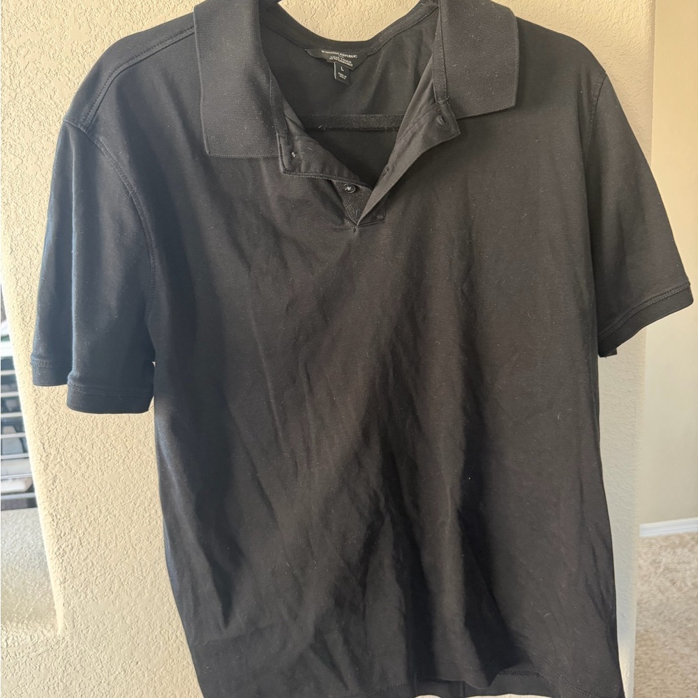Banana Republic Classic Black Polo Shirt